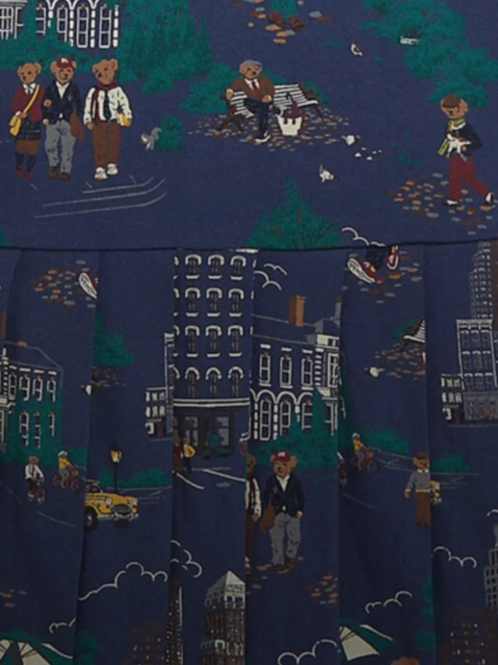 Polo by Ralph Lauren Navy City-Print Polo Dress for Kids
